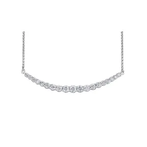 10K White Gold (1.50ct) Diamond Necklace