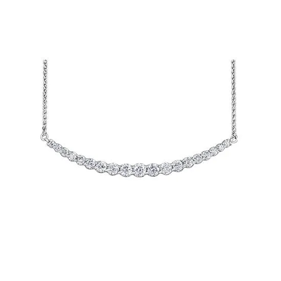 10K White Gold (1.50ct) Diamond Necklace