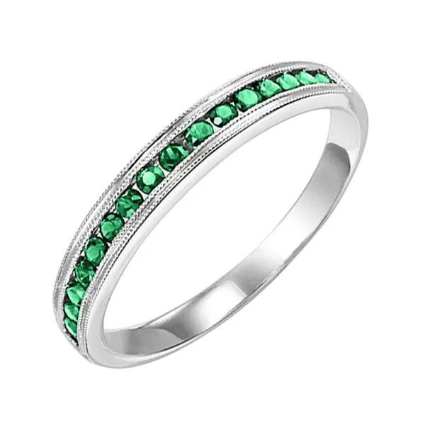 10KT White Gold Classic Book Stackable Fashion Ring