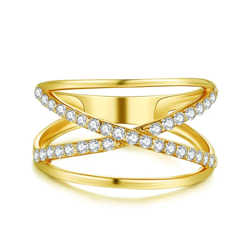 14K Solid Gold Ring Exclusively Handcrafted 0.388 Carat Natural Diamond (H-F Color, VS1-VS2 Clarity)