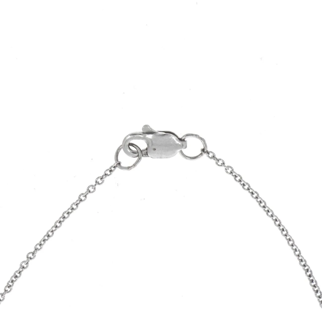 14K White Gold Diamond Circle Pendant