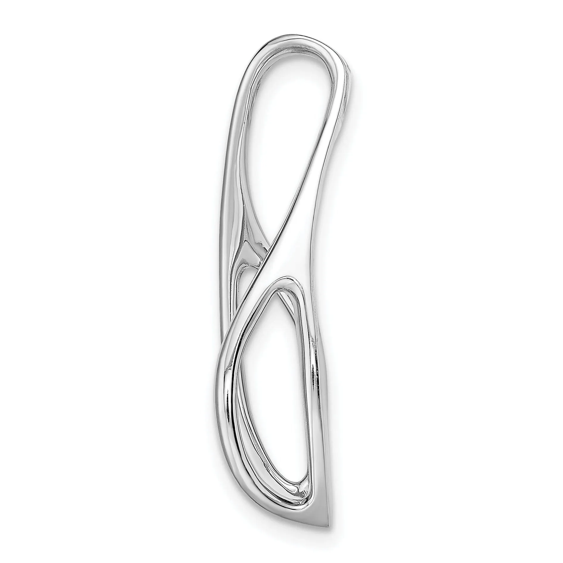 14k White Gold Peg Set Slide Mount