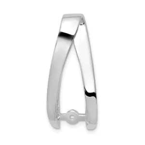 14k White Gold Peg Set Slide Mount