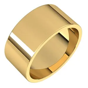 14K Yellow 9 mm Flat Band Size 12