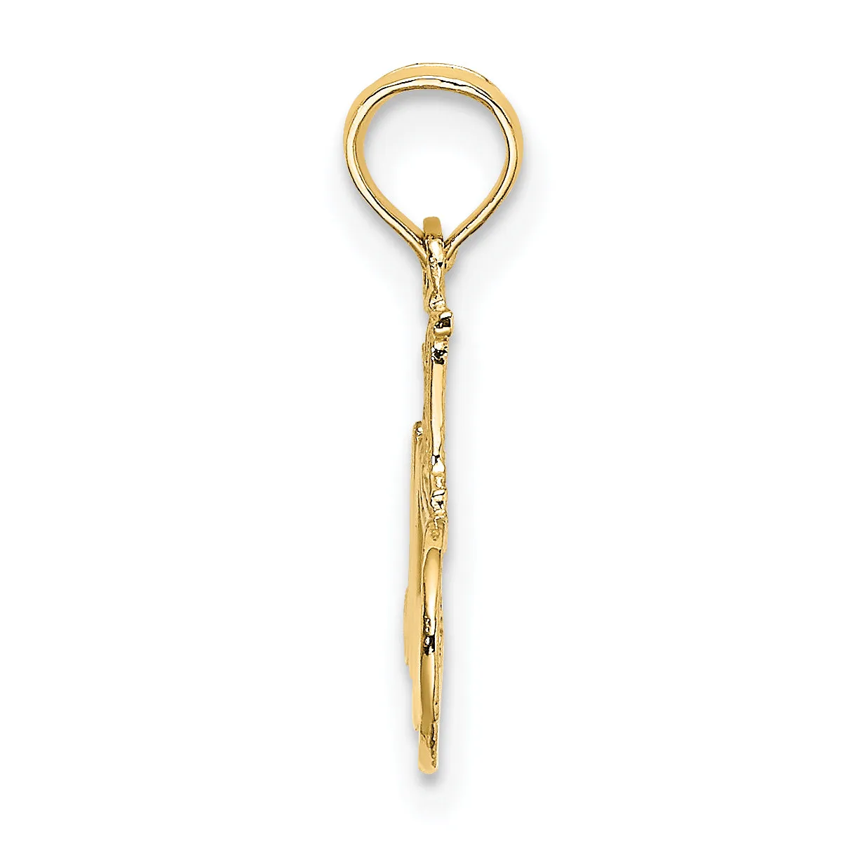 14k Yellow Gold #1 MAMA Charm Pendant