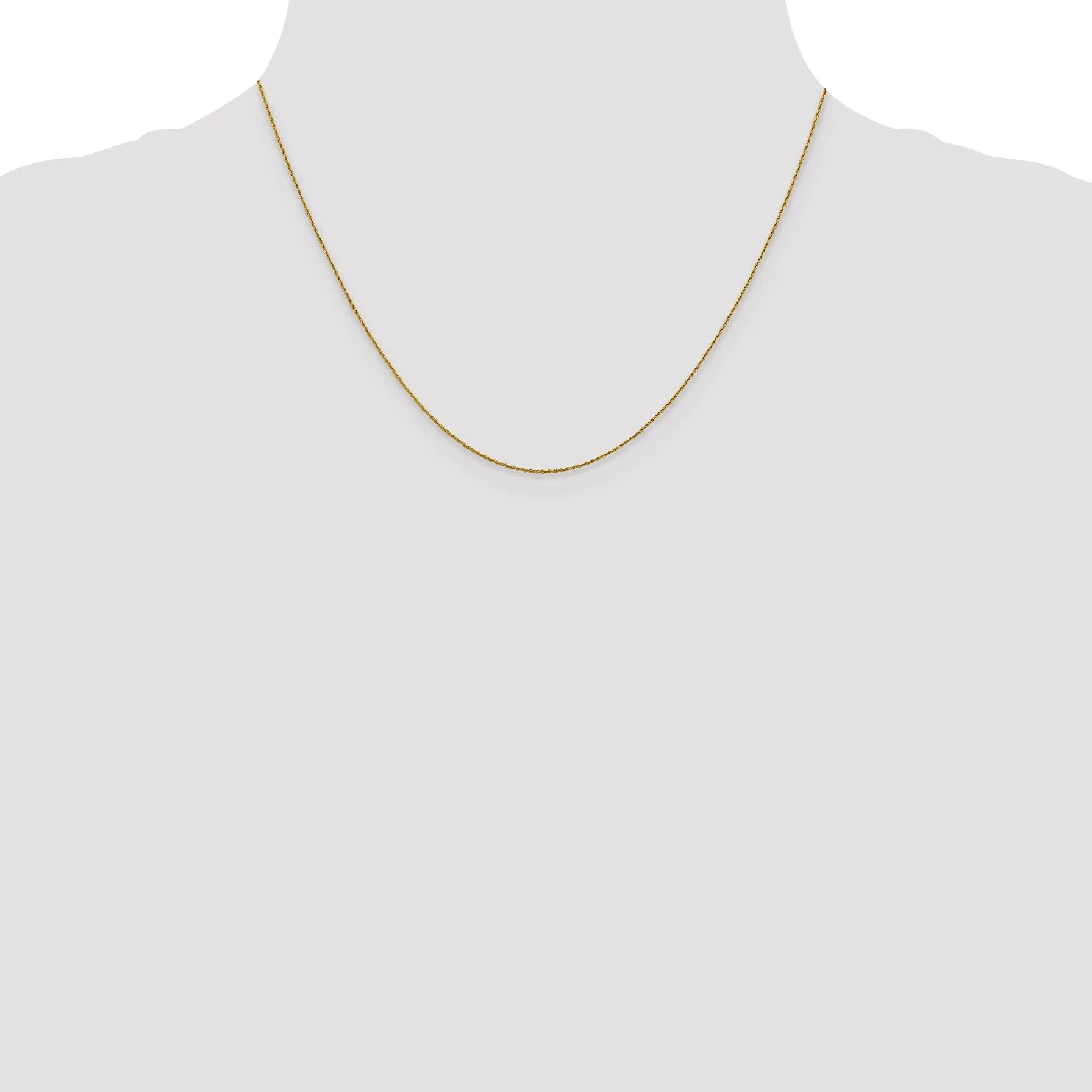 14k Yellow Gold .8 mm Pendant Rope
