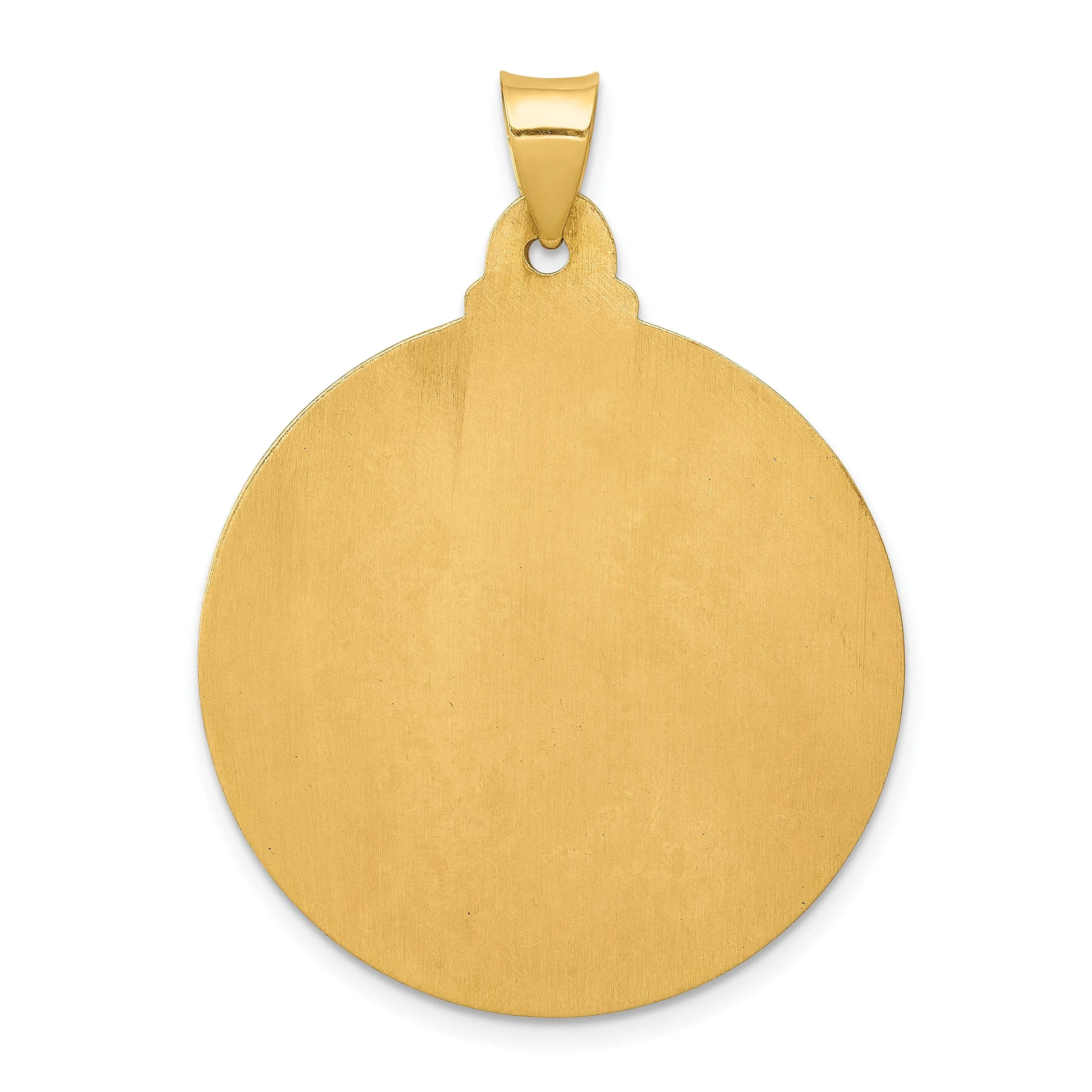 14k Yellow Gold Face of Jesus Medal Pendant