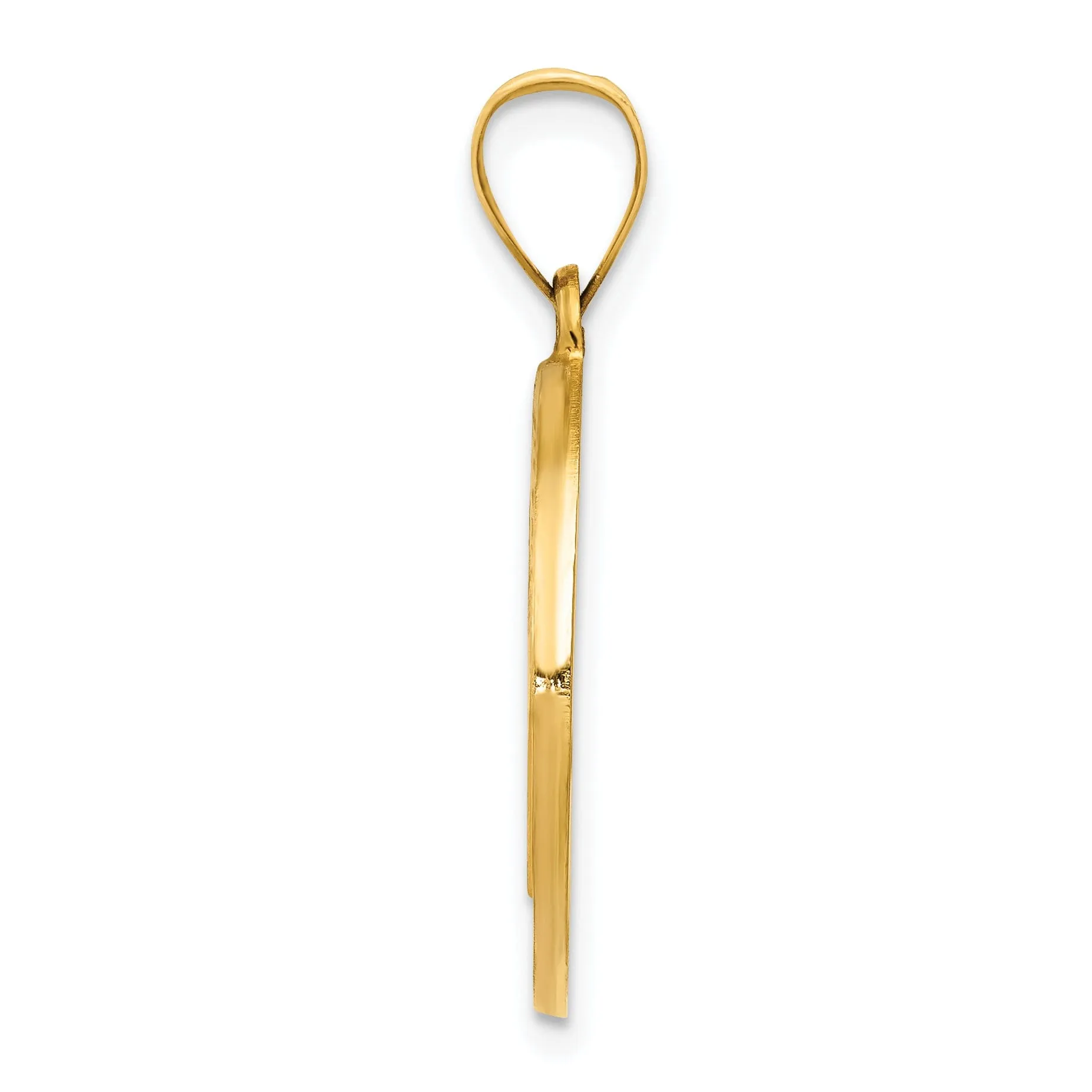 14k Yellow Gold Medal Pendant