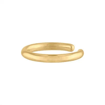 14KT GOLD PLAIN EAR CUFF