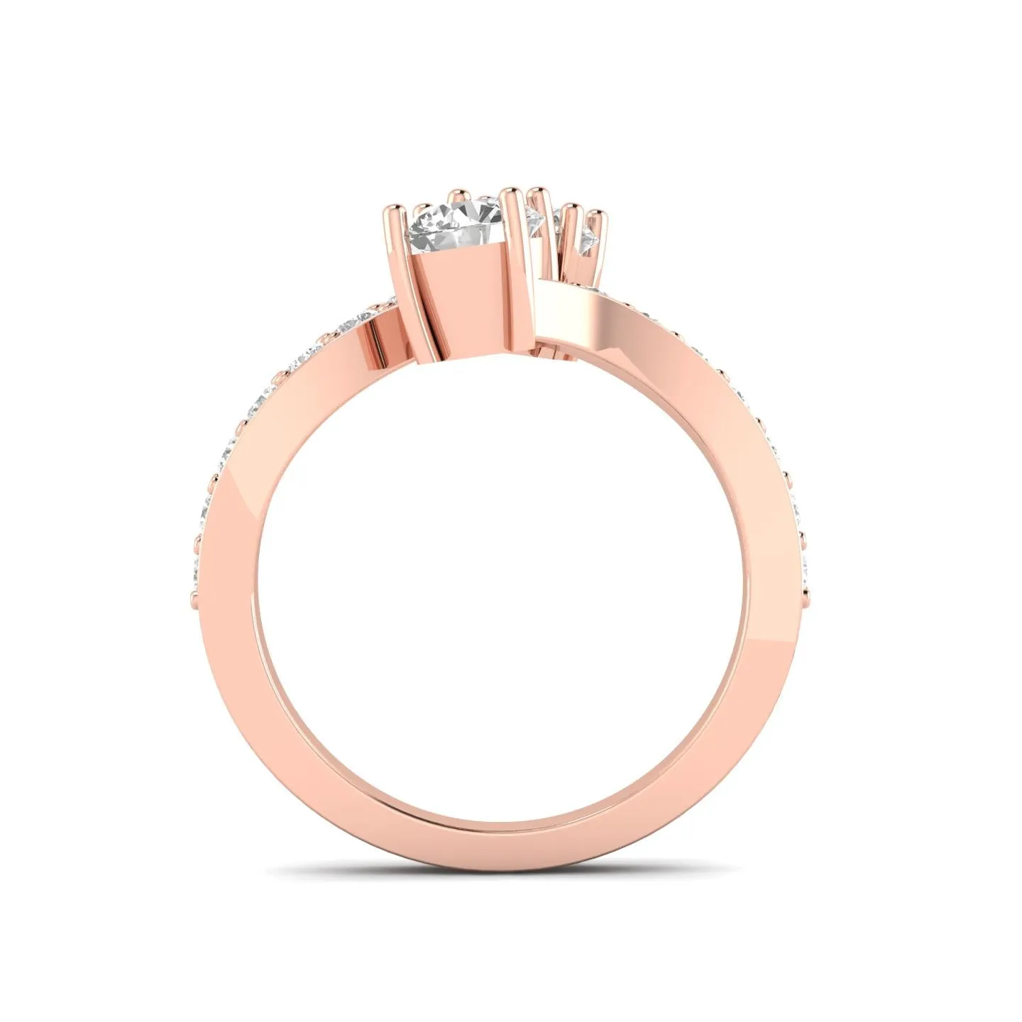 1.50ctw Diamond Two Stone Ring in 14k Rose Gold (J-K, I2-I3)