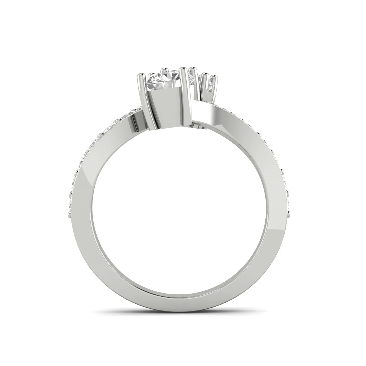 1.50ctw Diamond Two Stone Ring in 14k White Gold (J-K, I2-I3)