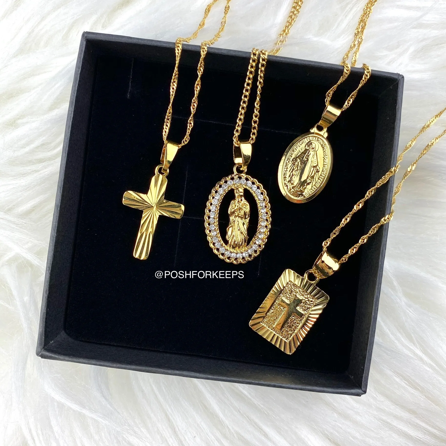 18K GOLD ICE JESUS PIECE