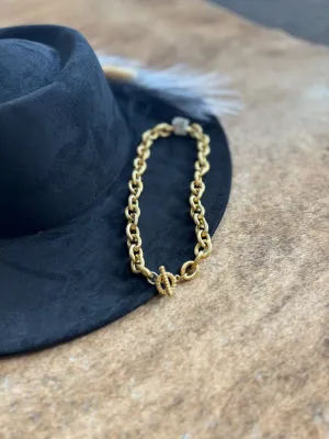 18k Gold Non-Tarnish Stainless Steel Chain Necklace