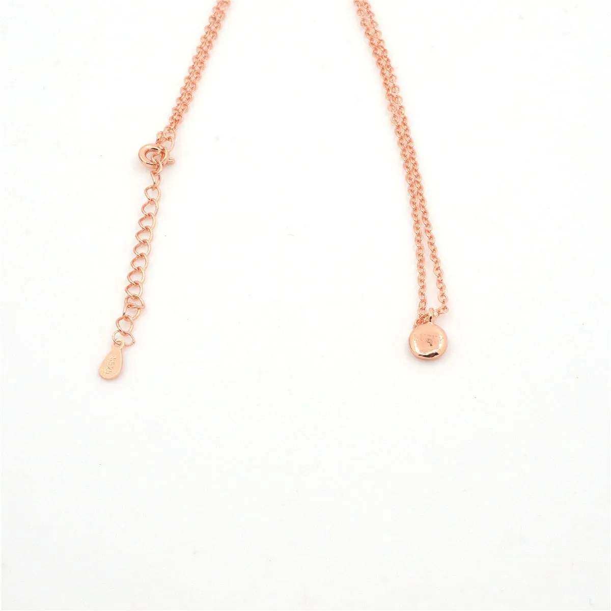 18K Rose Gold-Plated 'Lucky' Round Pendant Necklace