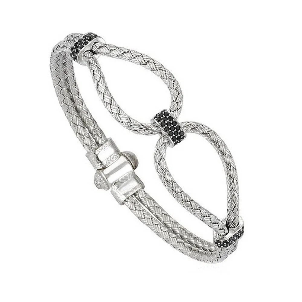 18K YELLOW GOLD ANCHOR BANGLE