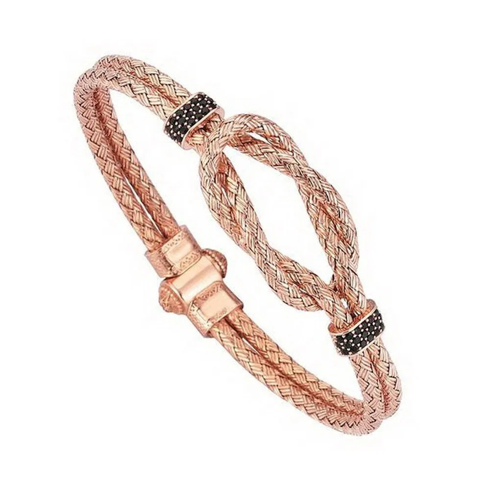 18K YELLOW GOLD ANCHOR BANGLE
