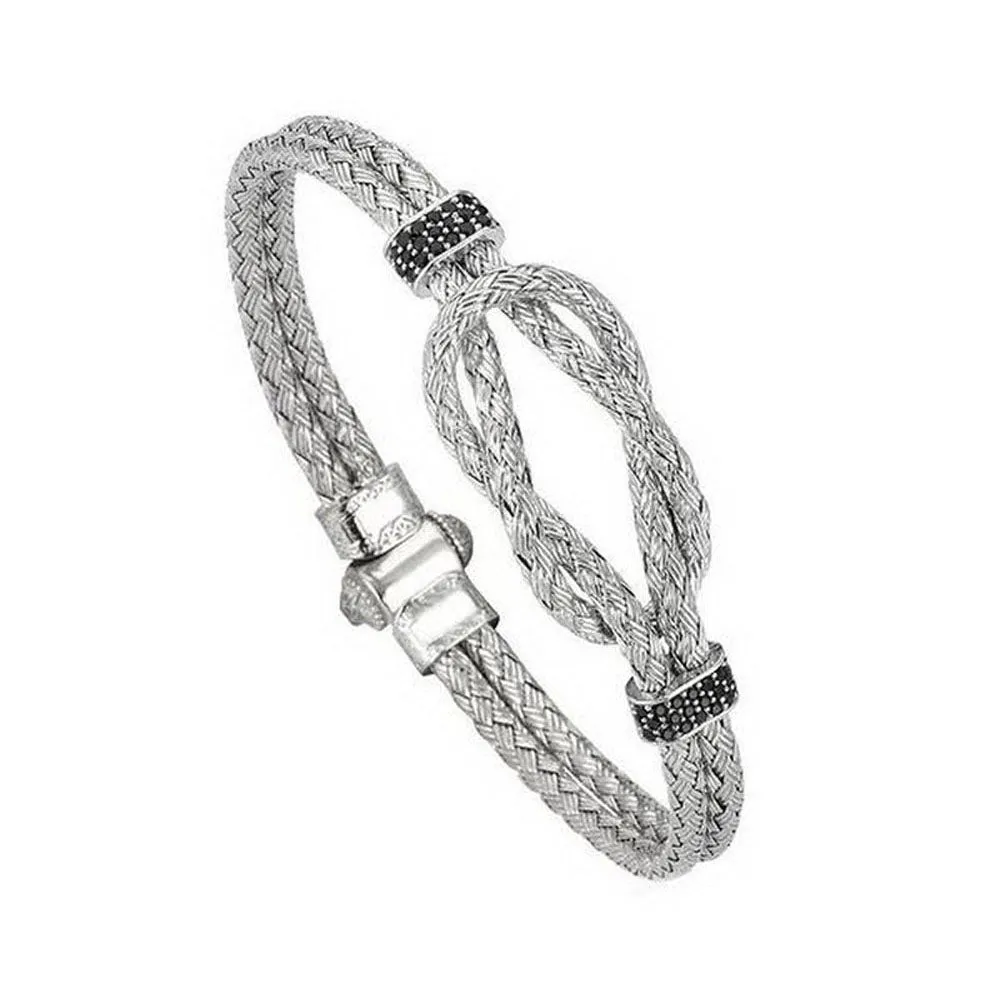 18K YELLOW GOLD ANCHOR BANGLE