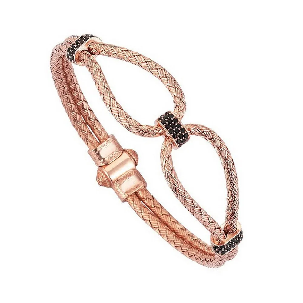 18K YELLOW GOLD ANCHOR BANGLE