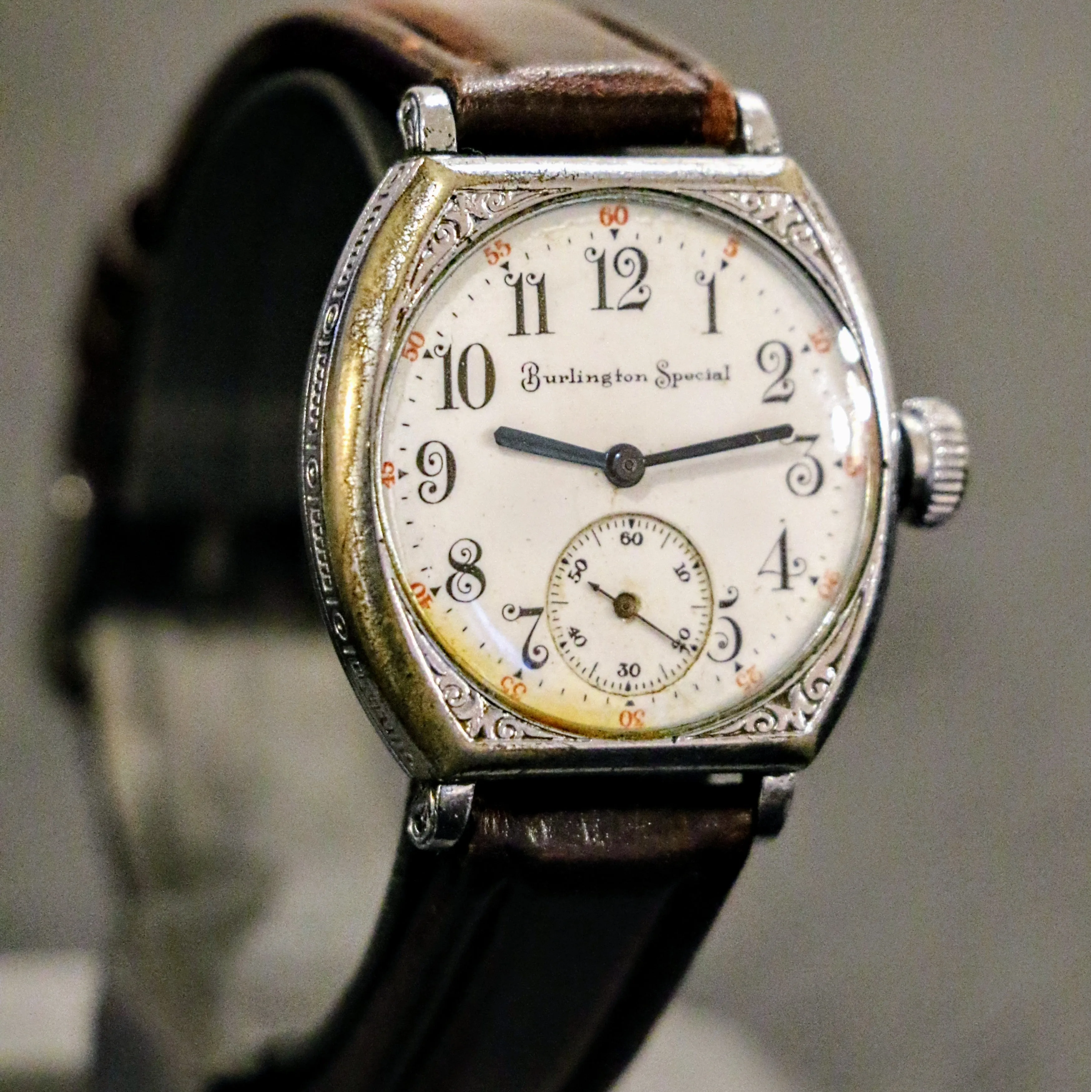 1907 BURLINGTON SPECIAL Art Deco Wristwatch Grade 37 U.S.A. Watch