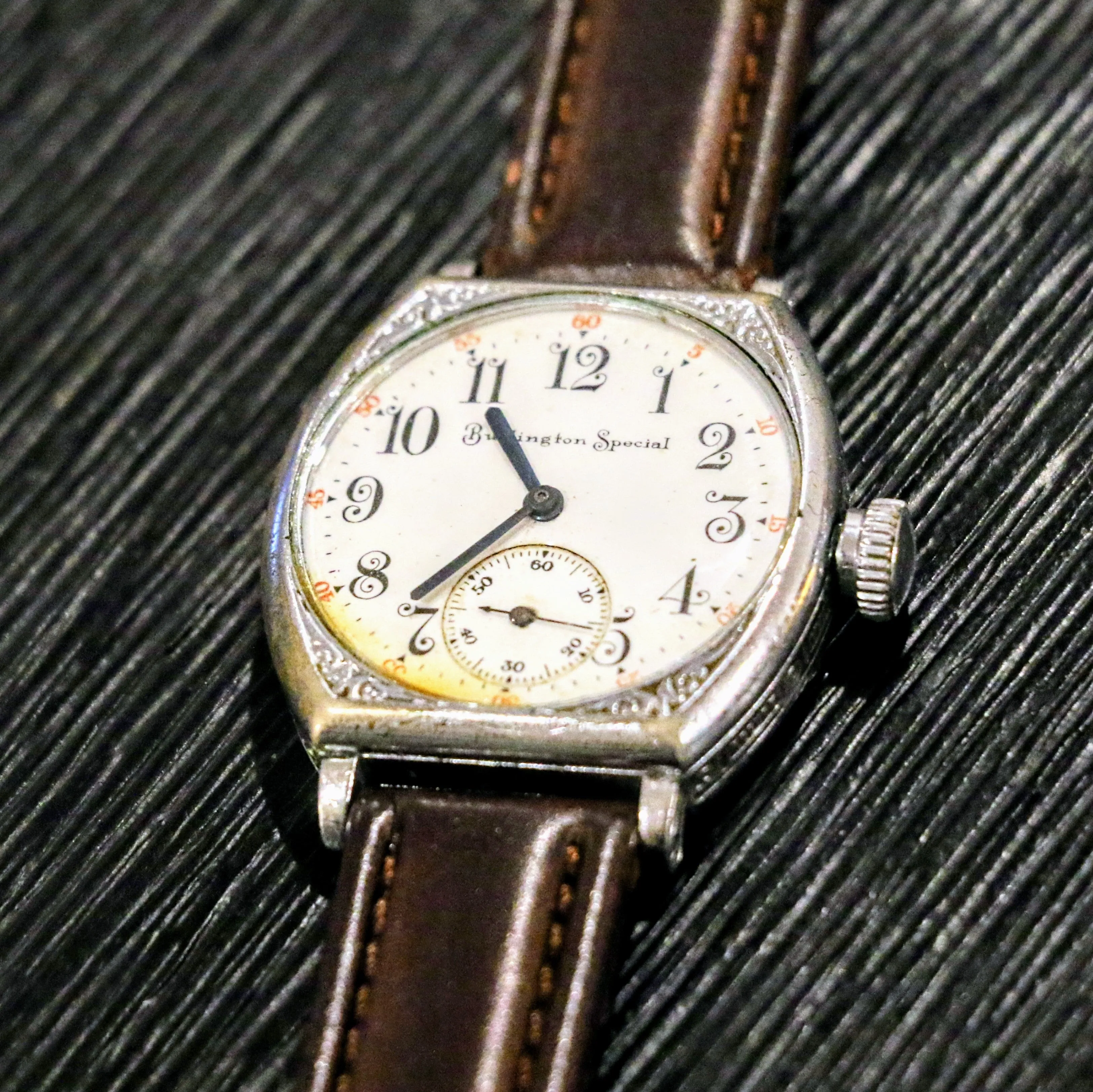 1907 BURLINGTON SPECIAL Art Deco Wristwatch Grade 37 U.S.A. Watch