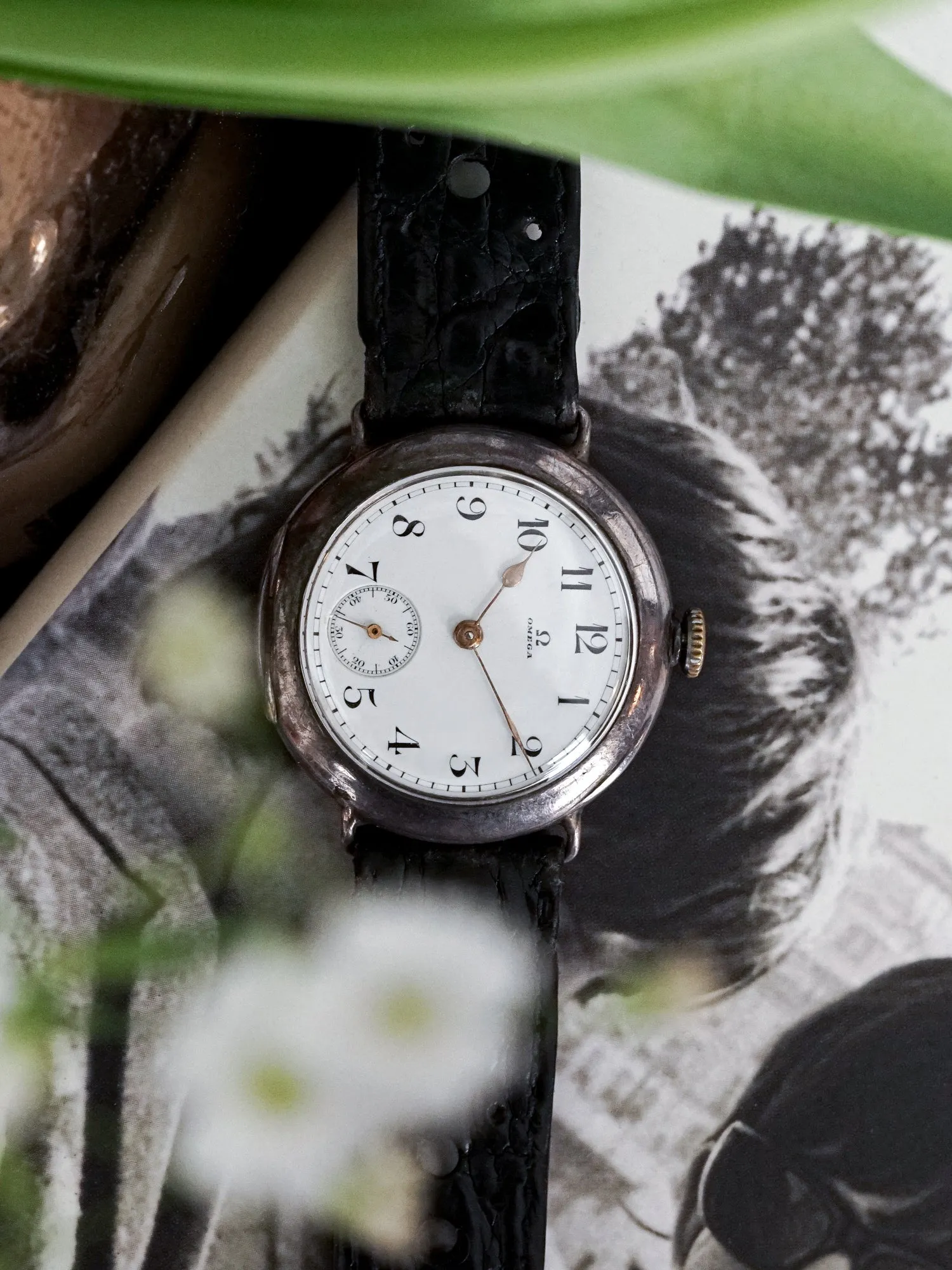 1910 Omega Grand Prix Sterling Silver Racing Watch