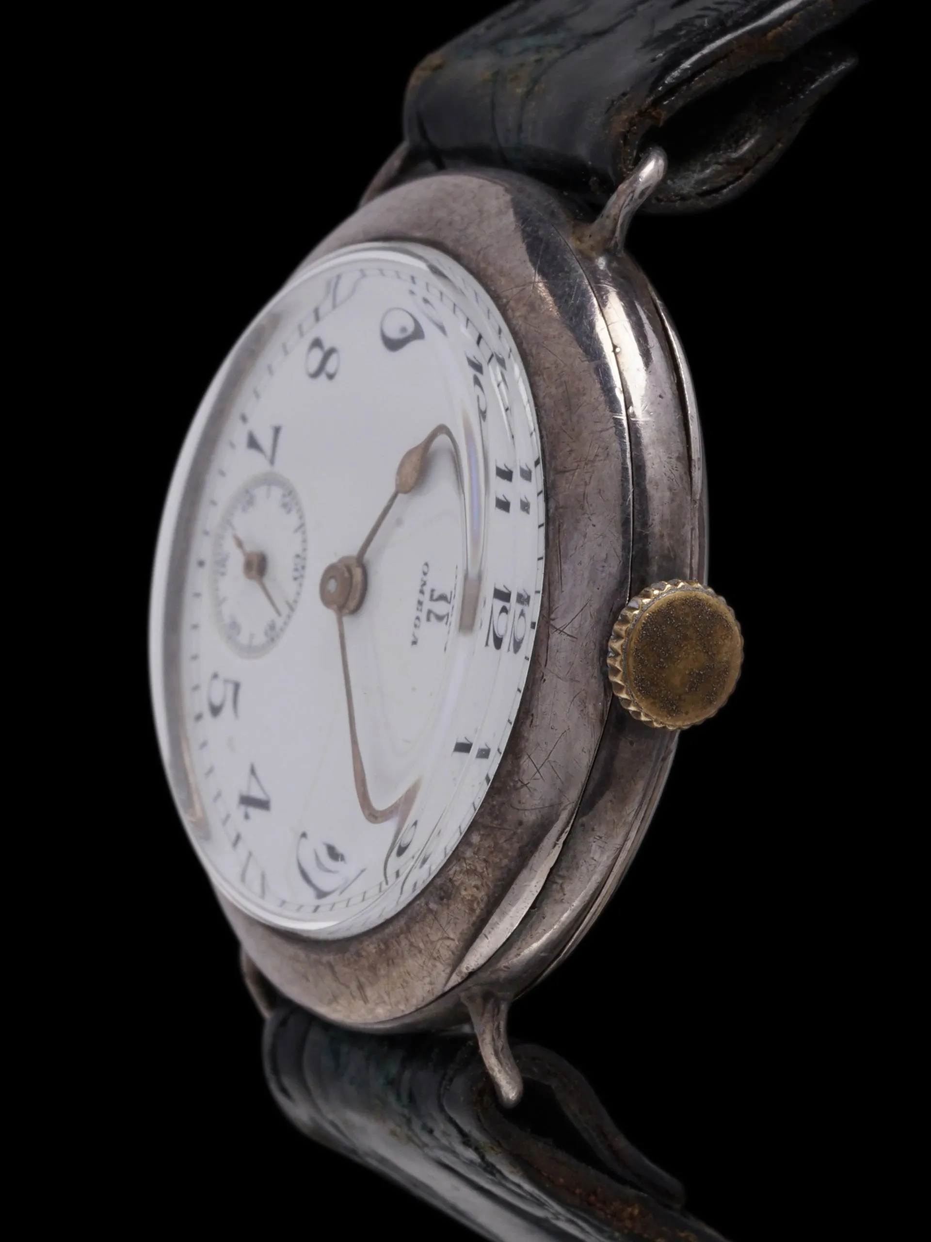 1910 Omega Grand Prix Sterling Silver Racing Watch