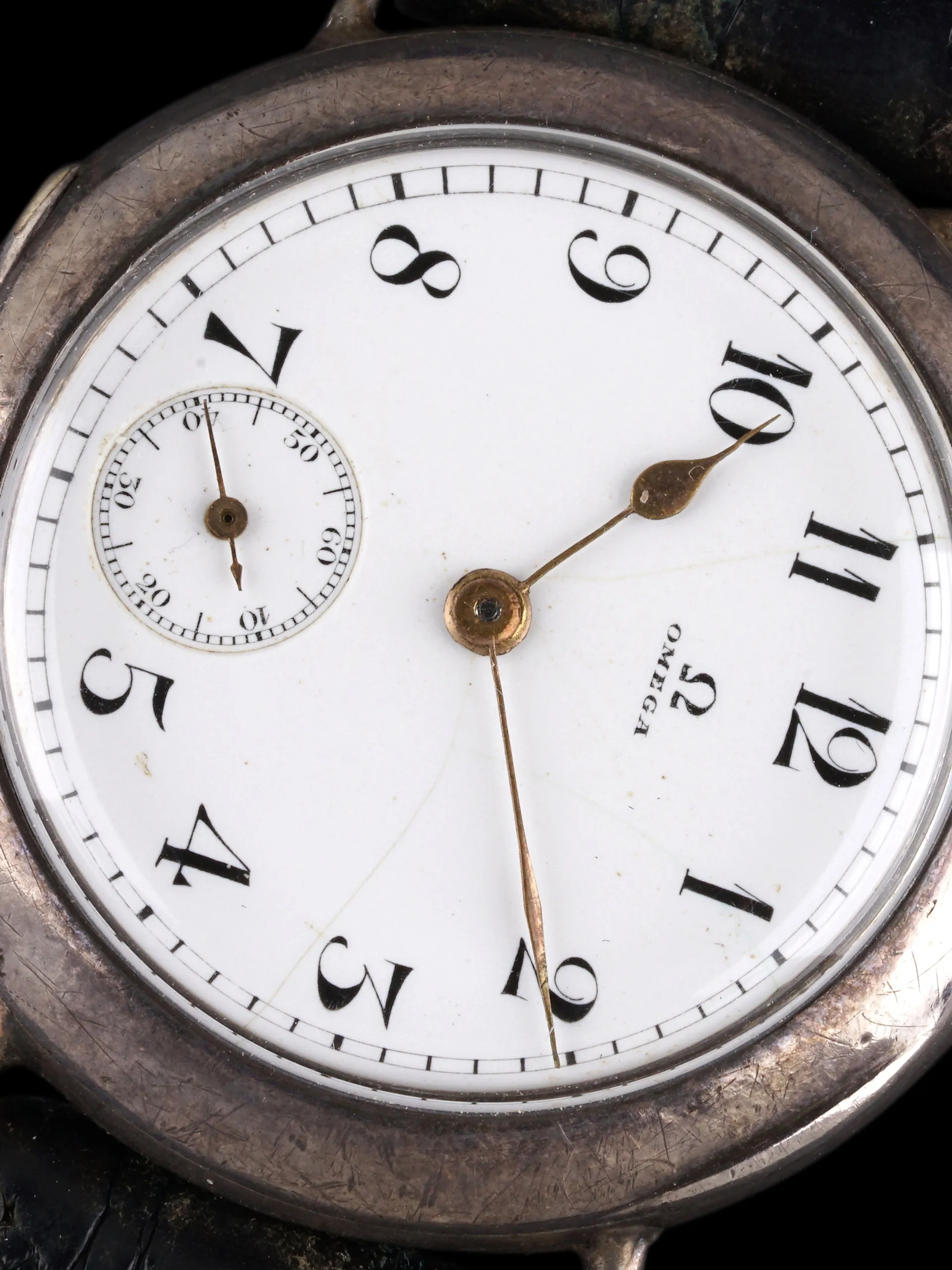 1910 Omega Grand Prix Sterling Silver Racing Watch