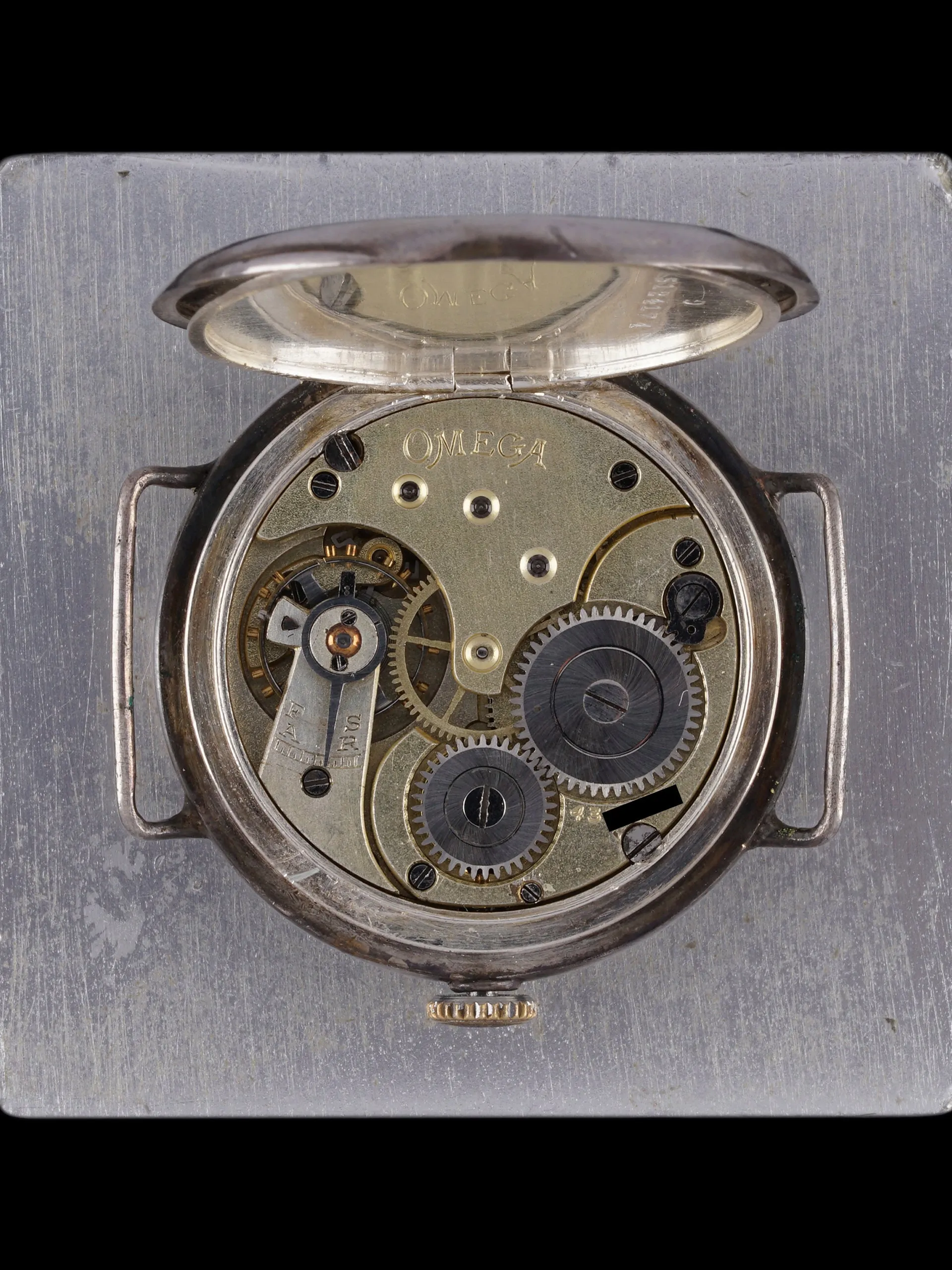 1910 Omega Grand Prix Sterling Silver Racing Watch