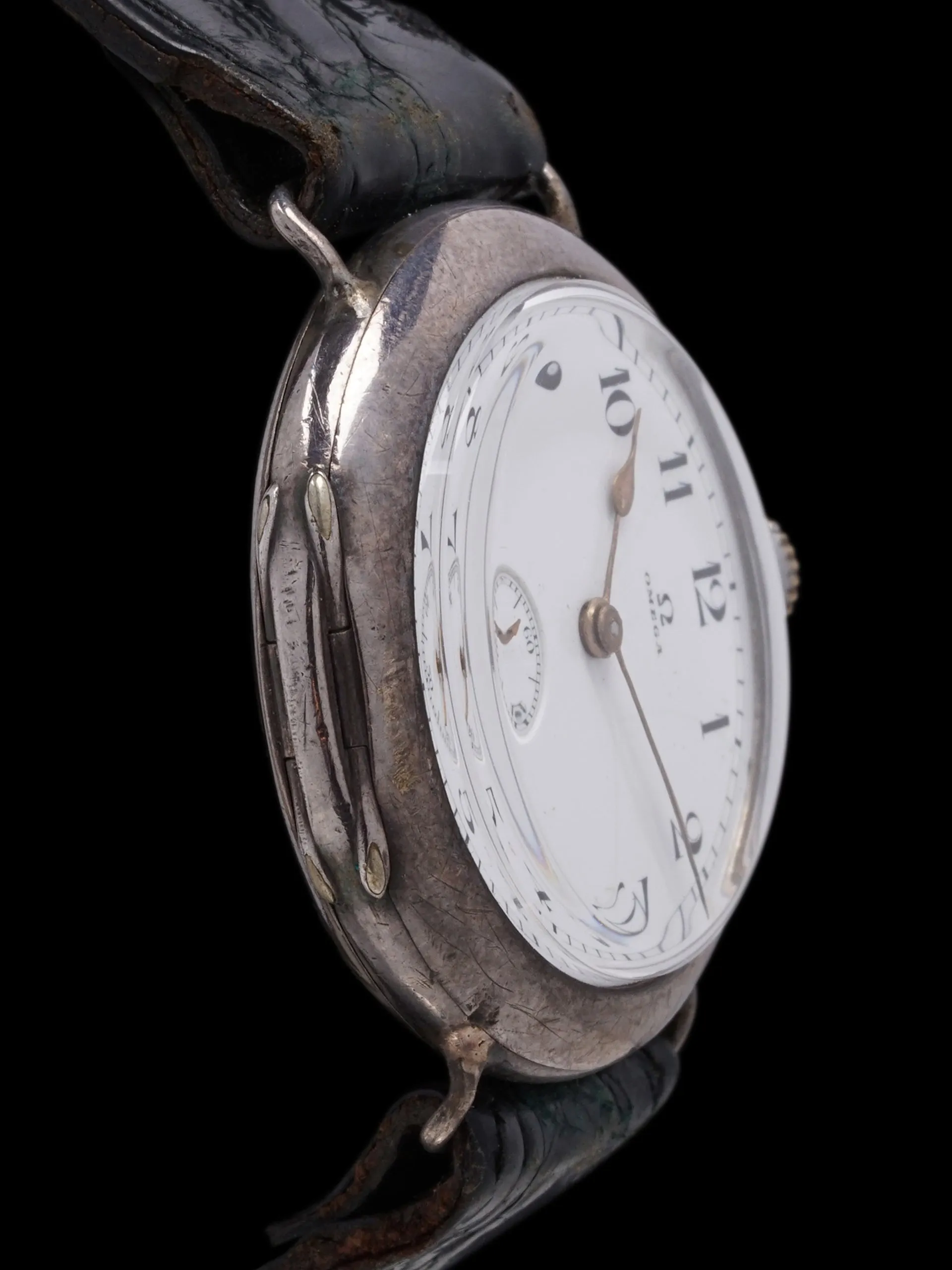 1910 Omega Grand Prix Sterling Silver Racing Watch