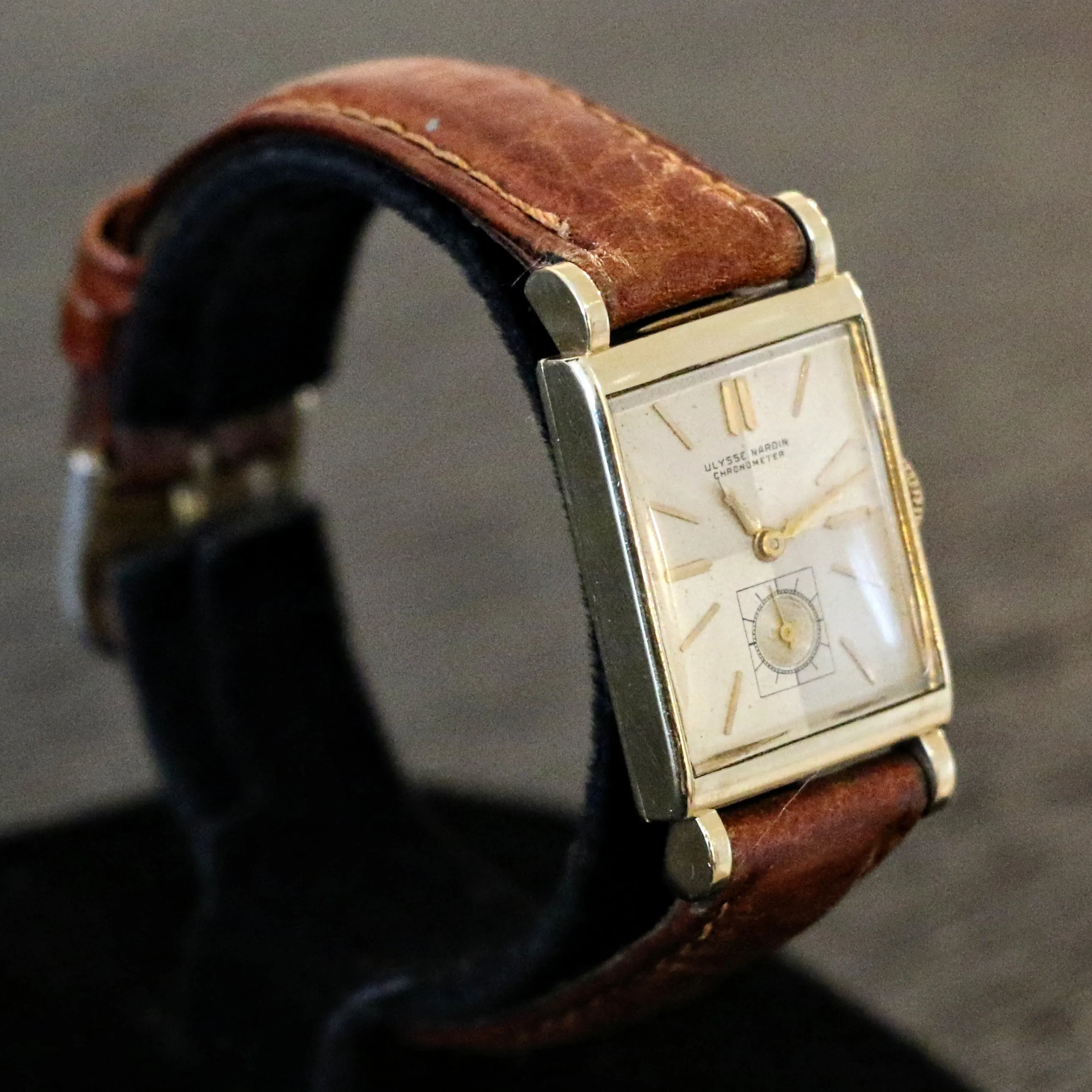 1940's ULYSSE NARDIN Chronometer Watch 17 Jewels Swiss Wristwatch