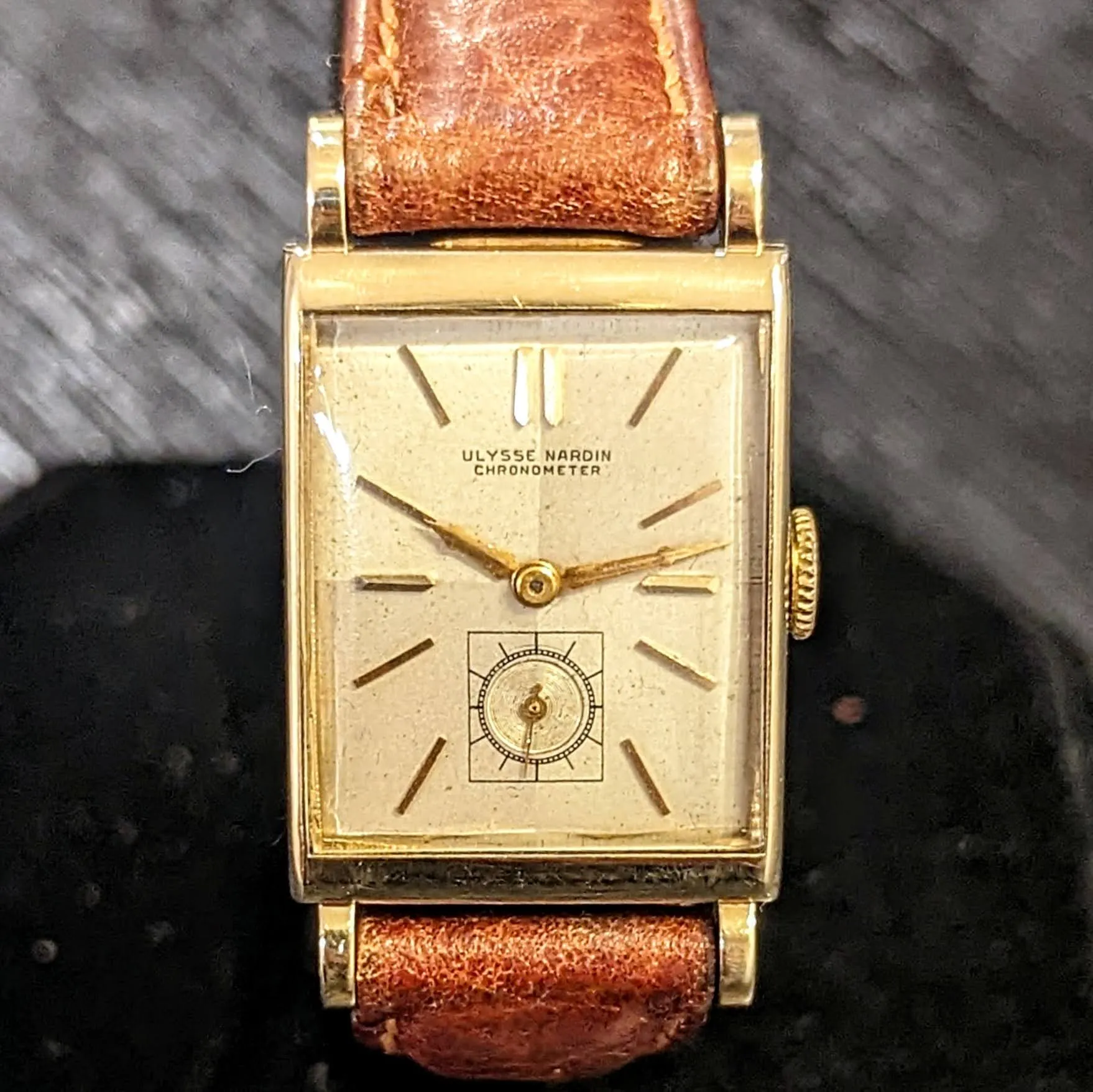 1940's ULYSSE NARDIN Chronometer Watch 17 Jewels Swiss Wristwatch