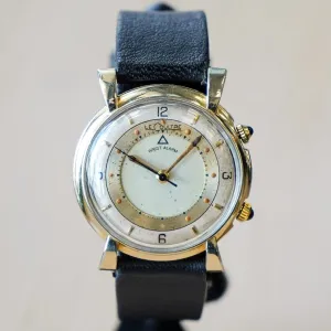 1950 Jaeger-LeCoultre Memovox Wrist Alarm Watch Two-Tone Dial 32mm Fancy Lugs - 10K GF Wristwatch
