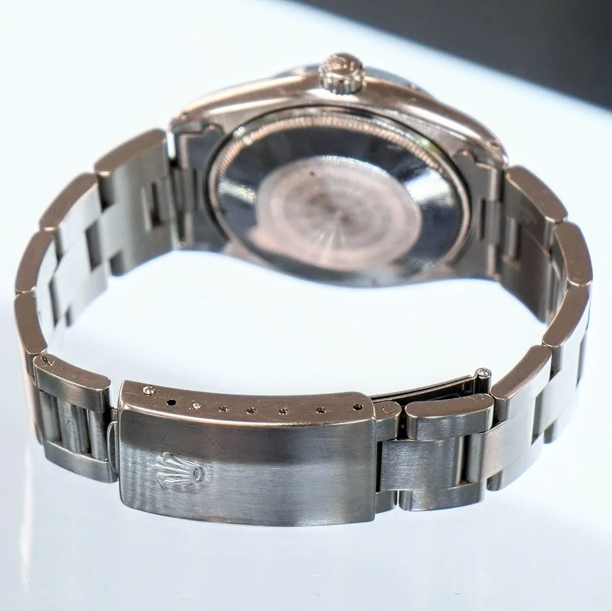 1960 ROLEX Oyster Perpetual 34mm Ref. 1005 ALL S.S. Fluted Bezel & Oyster Bracelet