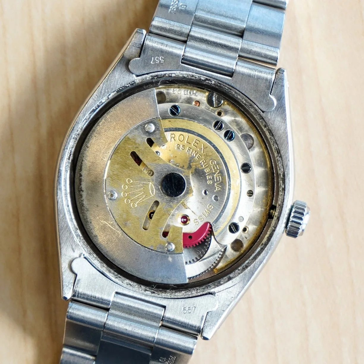 1960 ROLEX Oyster Perpetual 34mm Ref. 1005 ALL S.S. Fluted Bezel & Oyster Bracelet