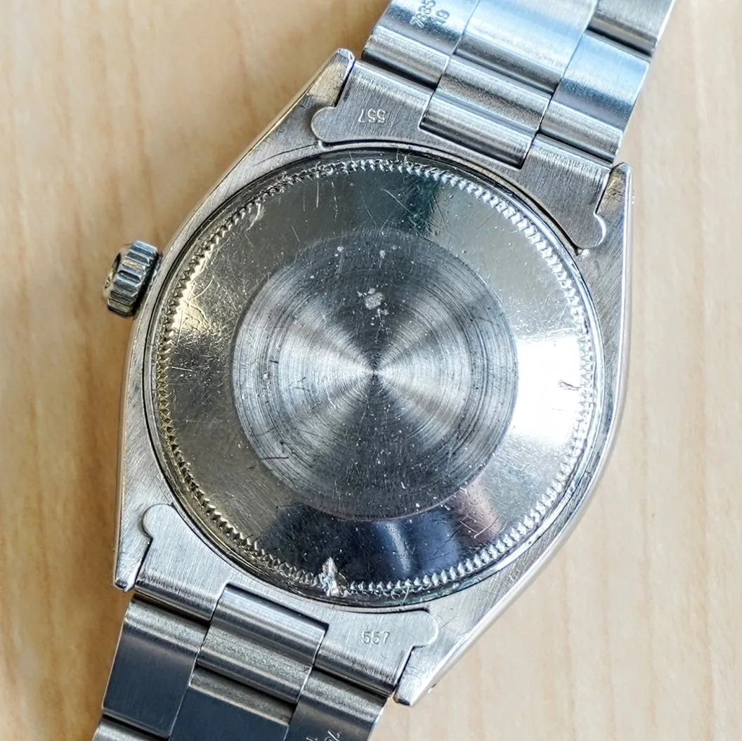 1960 ROLEX Oyster Perpetual 34mm Ref. 1005 ALL S.S. Fluted Bezel & Oyster Bracelet