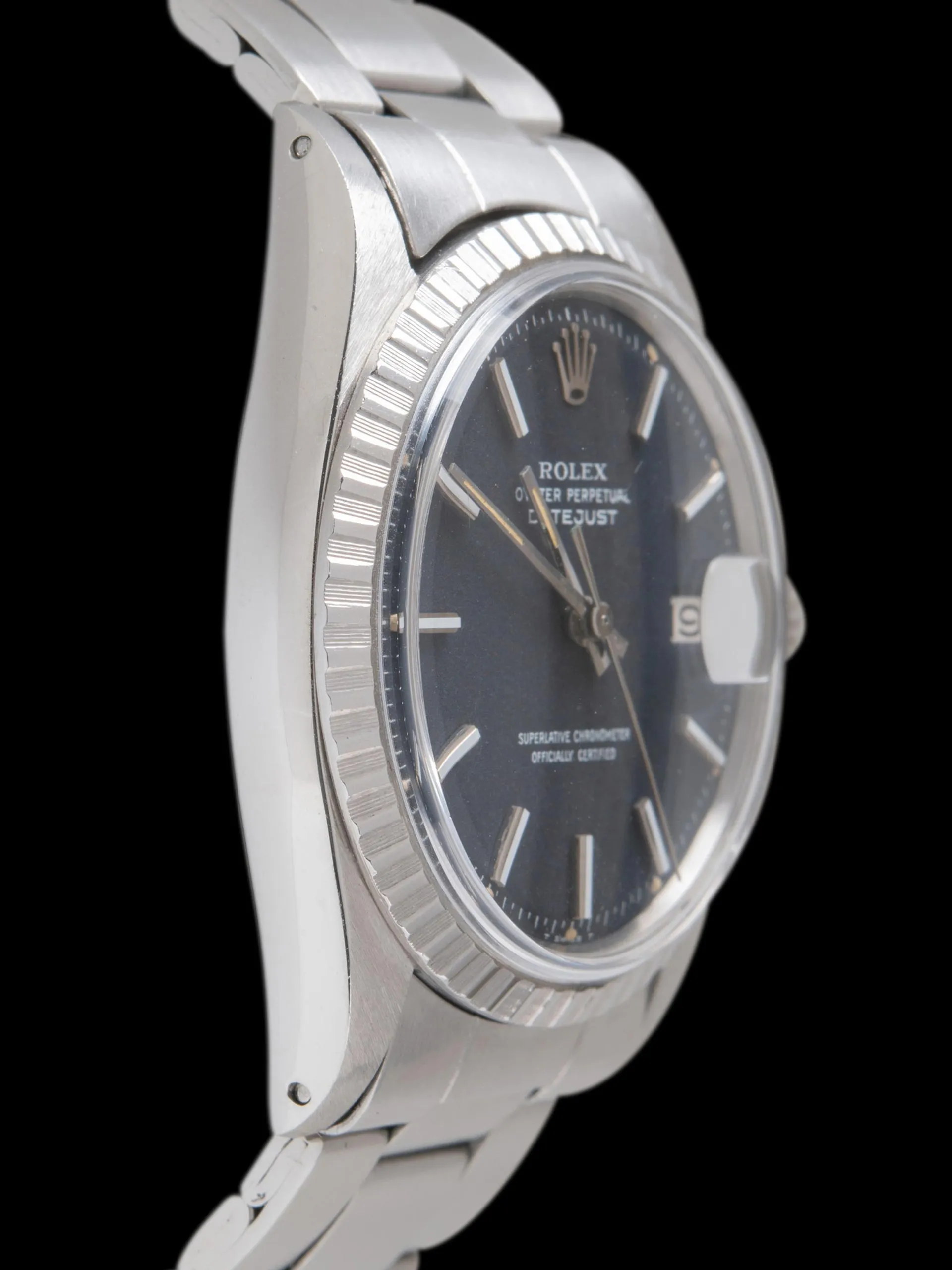 1970 Rolex Datejust (Ref. 1603) Black "Confetti" Dial W/ Rolex Guarantee Paper