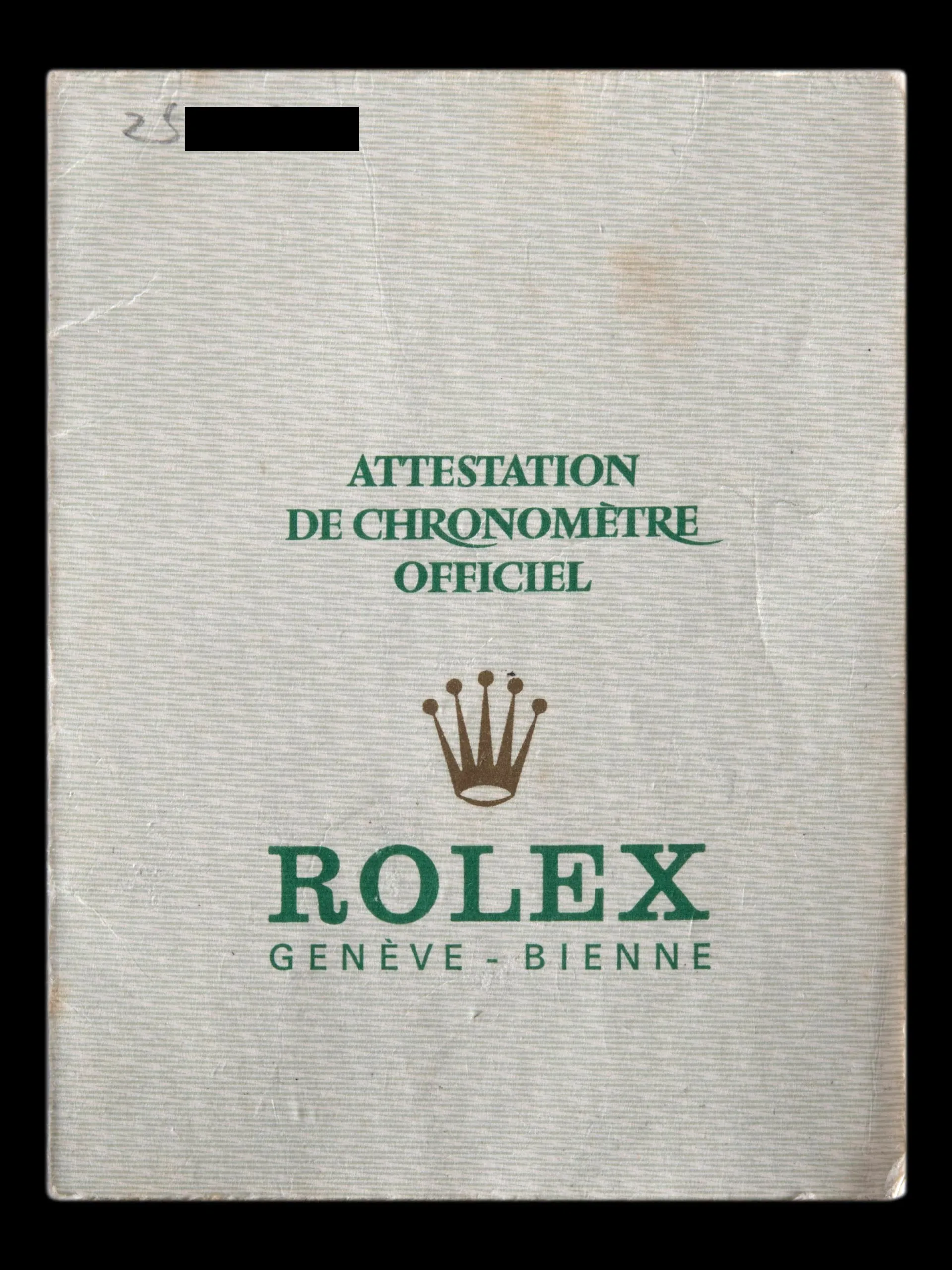 1970 Rolex Datejust (Ref. 1603) Black "Confetti" Dial W/ Rolex Guarantee Paper