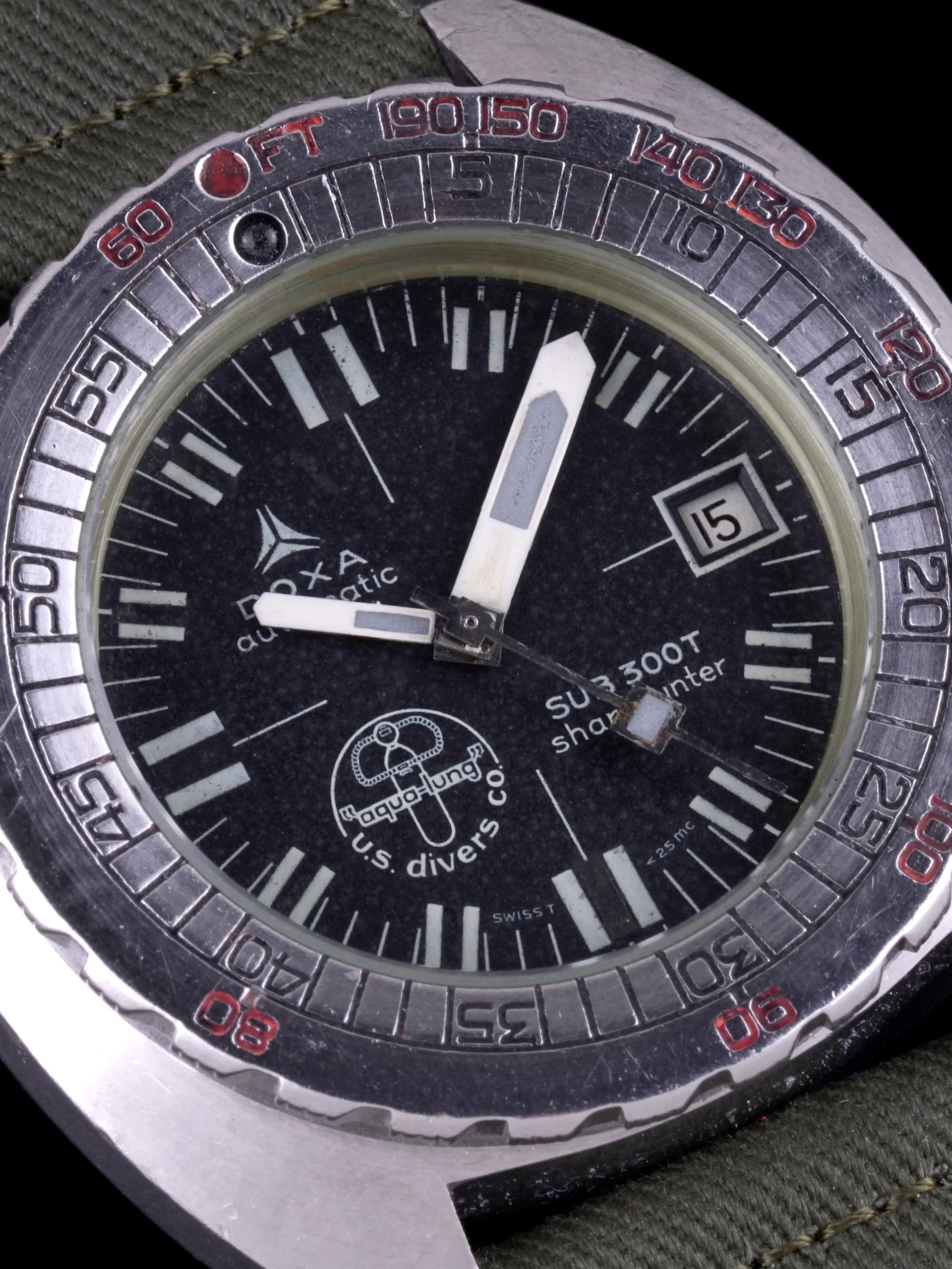 1970s DOXA Sub 300T Sharkhunter (Ref. 58098-59) Synchron Era "Aqua-Lung"
