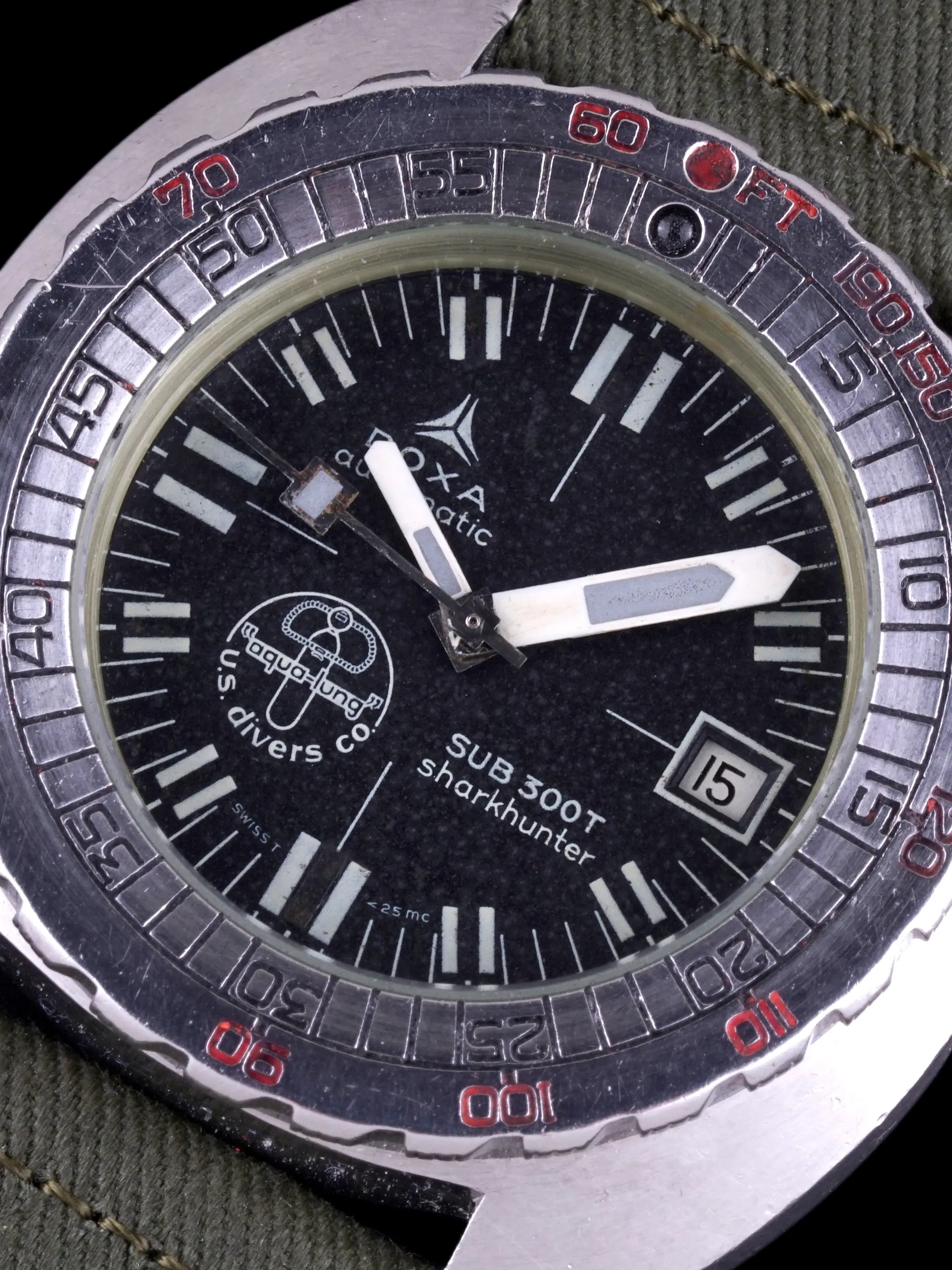 1970s DOXA Sub 300T Sharkhunter (Ref. 58098-59) Synchron Era "Aqua-Lung"