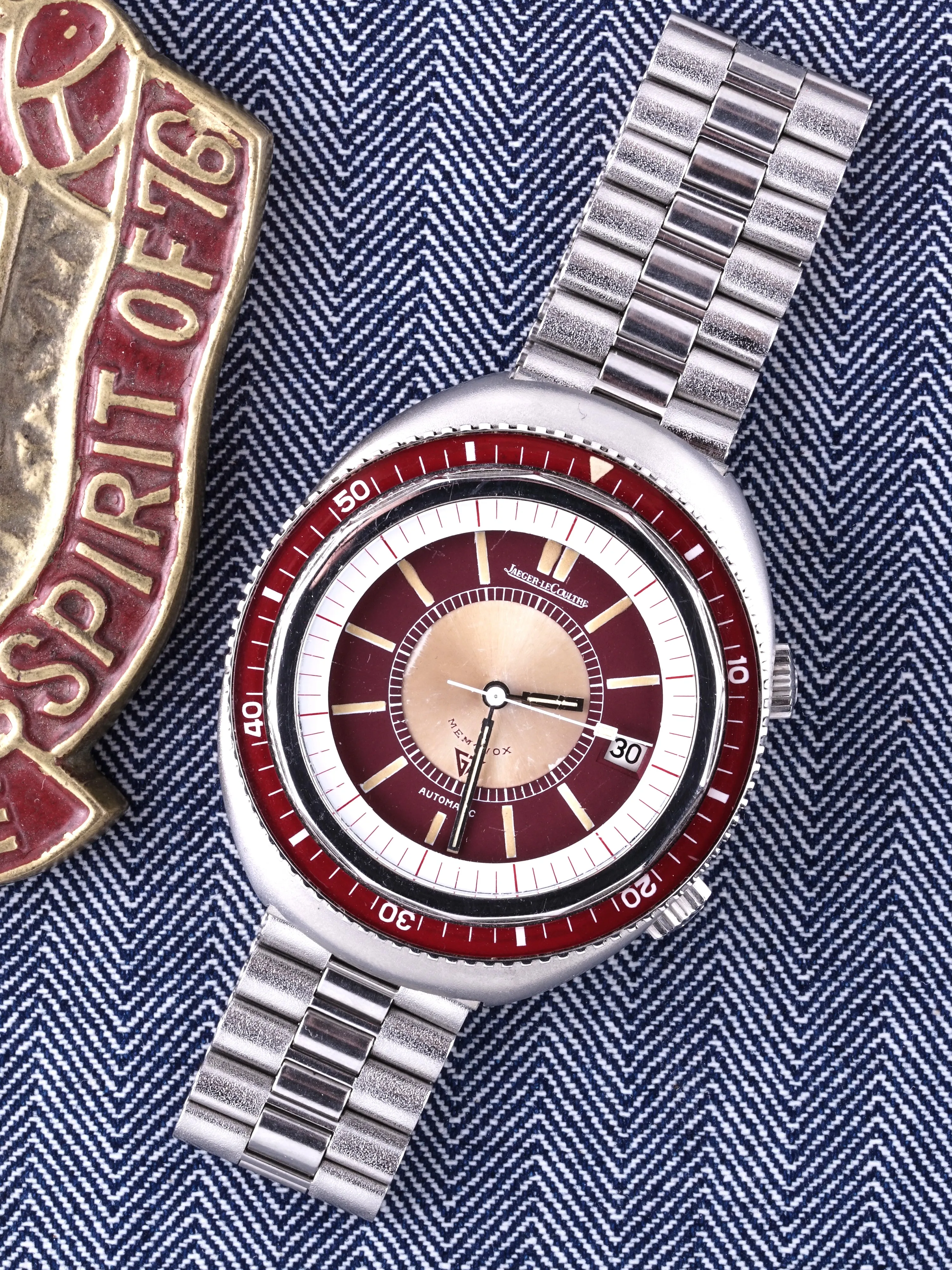 1970s Jaeger-LeCoultre Memovox Polaris II (Ref. E870) "Cranberry"