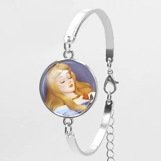 2018 New Karaoke Princess Anna Snow Queen Fashion Women Bracelet Cartoon Girl Bracelet To Map Private Custom