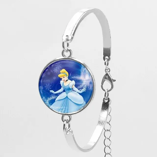 2018 New Karaoke Princess Anna Snow Queen Fashion Women Bracelet Cartoon Girl Bracelet To Map Private Custom