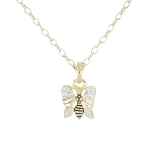 20th Anniversary Collection - Gold Butterfly Necklace