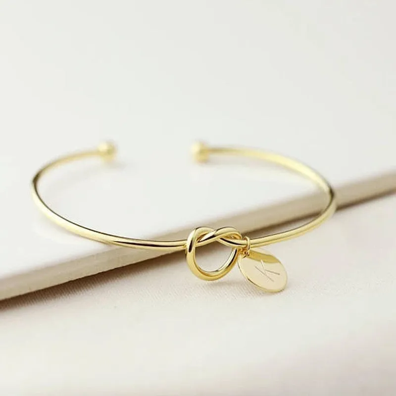 26 letter gold silver color heart bracelet | girl fashion jewelry