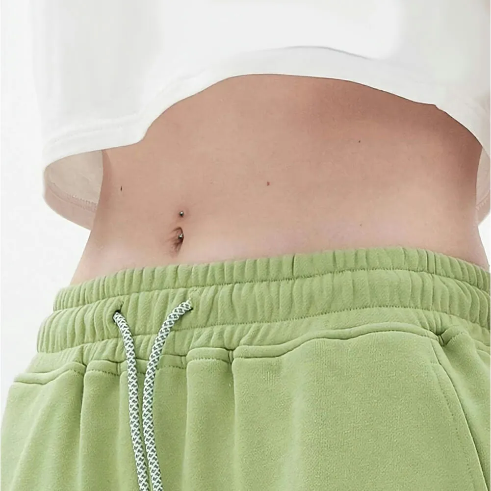 2PCS 14G 6-14mm Titanium Internally Threaded Belly Button Ring