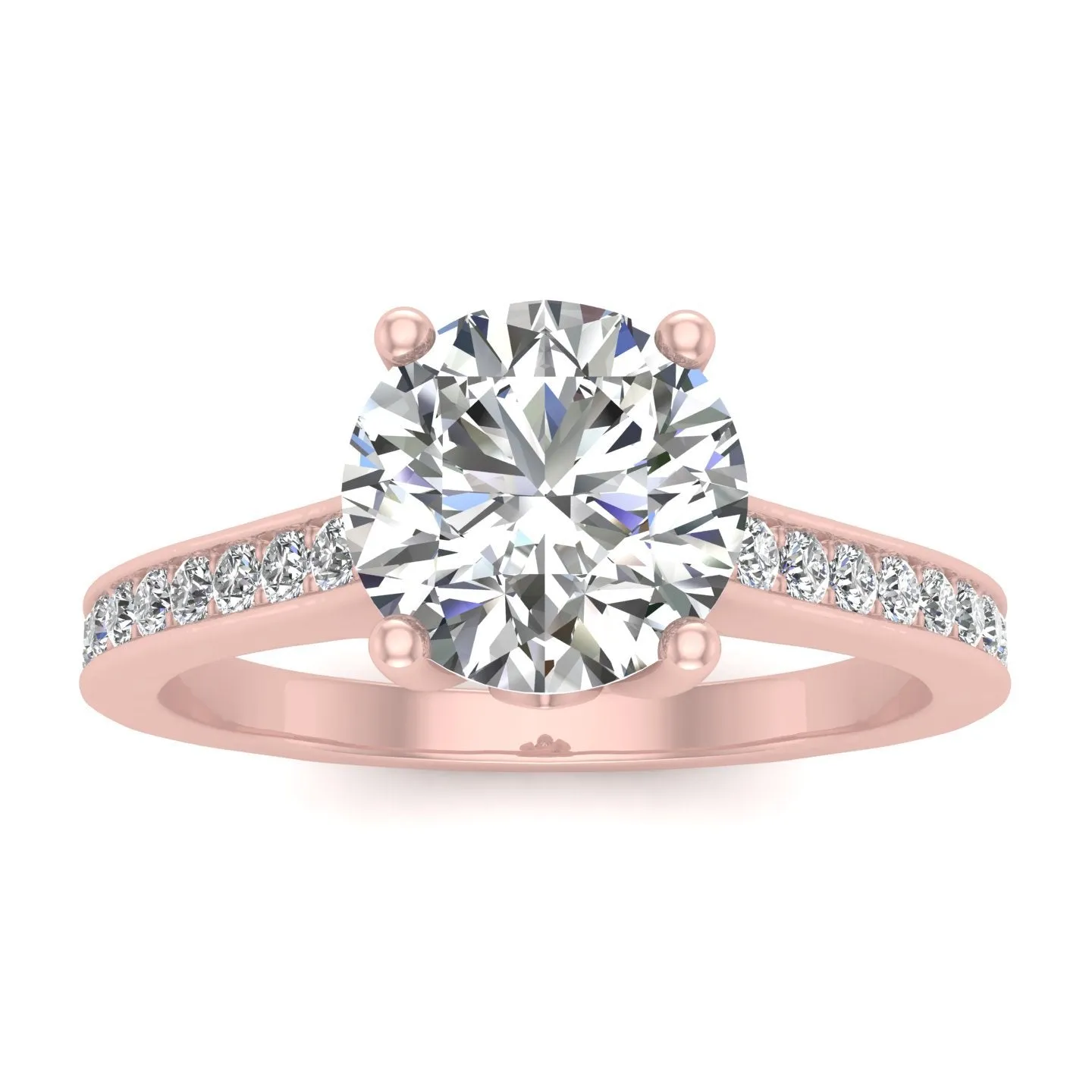 3/4ctw Diamond Engagement Ring in 10k Roes Gold (K-L, I2-I3)