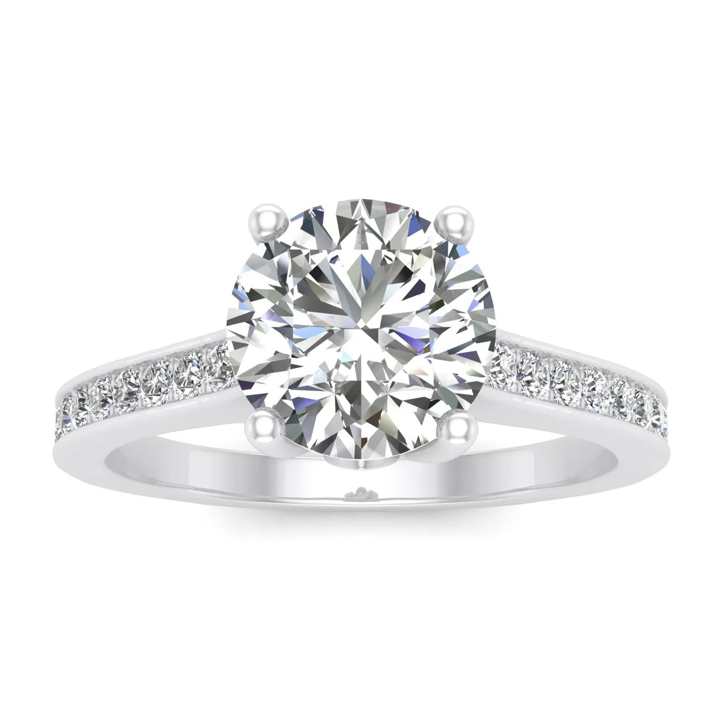 3/4ctw Diamond Engagement Ring in 10k  White Gold (J-K, I2-I3)