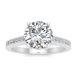 3/4ctw Diamond Engagement Ring in 10k  White Gold (K-L, I2-I3)