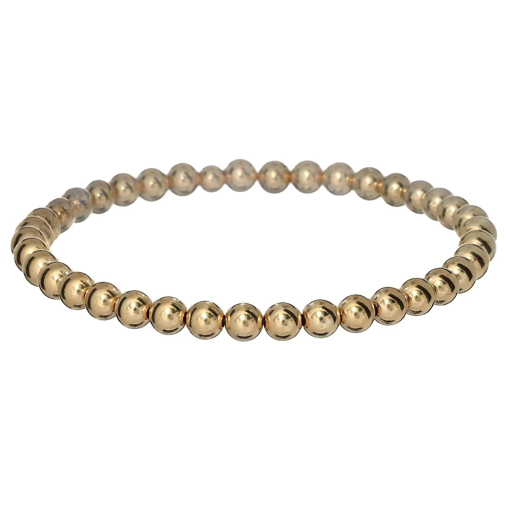 5MM Classic | Stretchy Anti-Tarnish Gold Filled Stackable Bracelet
