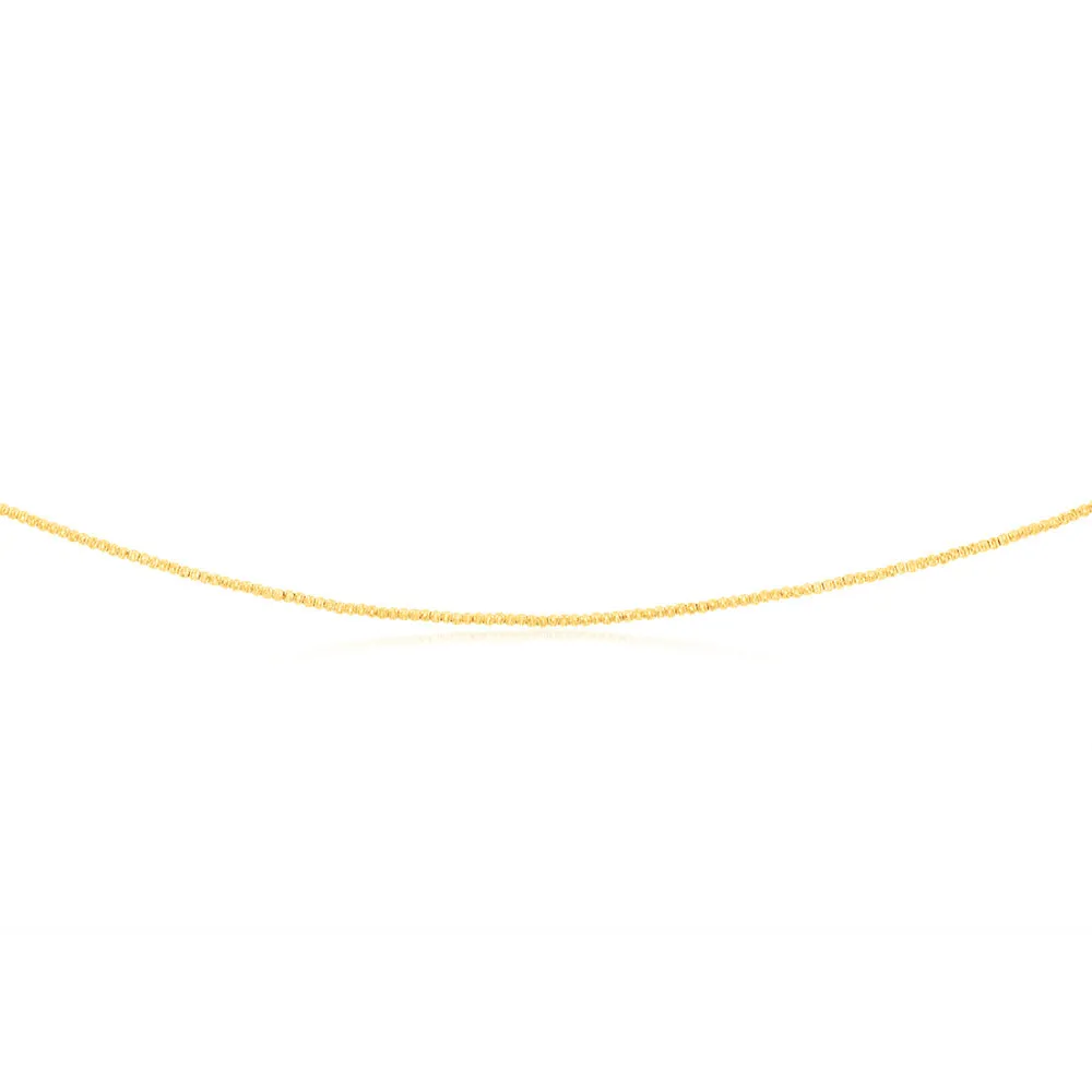 9ct Yellow Gold Fancy 45cm Chain